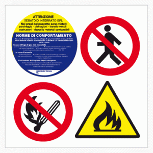 Adesivo/insegna Pericolo GPL 'Danger LPG Highly Flammable' - A1 Graphics - UK